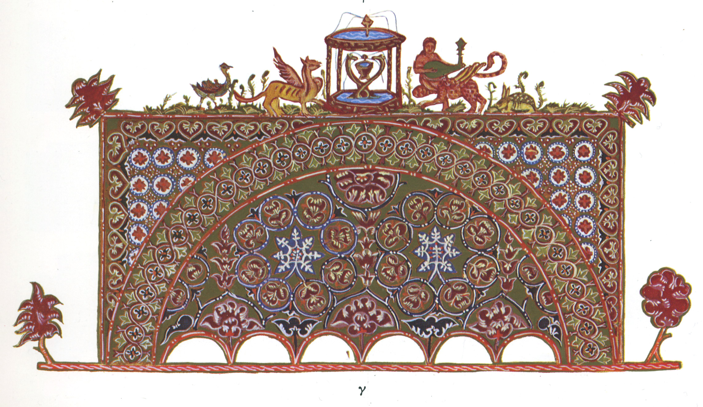 Тератологический Византийский орнамент