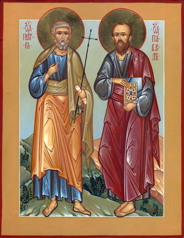 12 июля - день памяти славных и всехвальных первоверховных апостолов Петра  и Павла