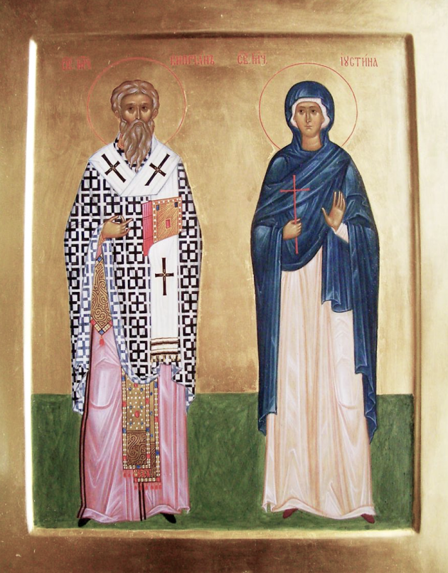 15 октября - день памяти священномученика Киприана, епископа, мученицы Иустины и мученика Феоктиста | Православная Жизнь